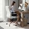 Flash Furniture White Leather Rose Gold Frame High Back Chair GO-2286H-WH-RSGLD-GG - alternate 2